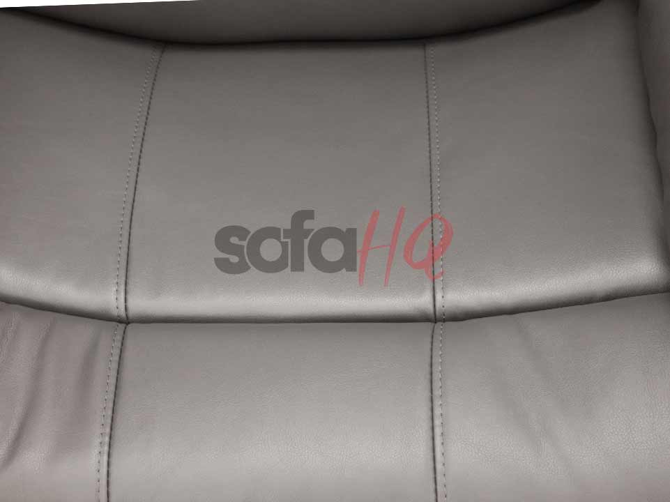 Quality Air Leather of Grey Recliner Armchair - Chair Crofton | Sofa HQ