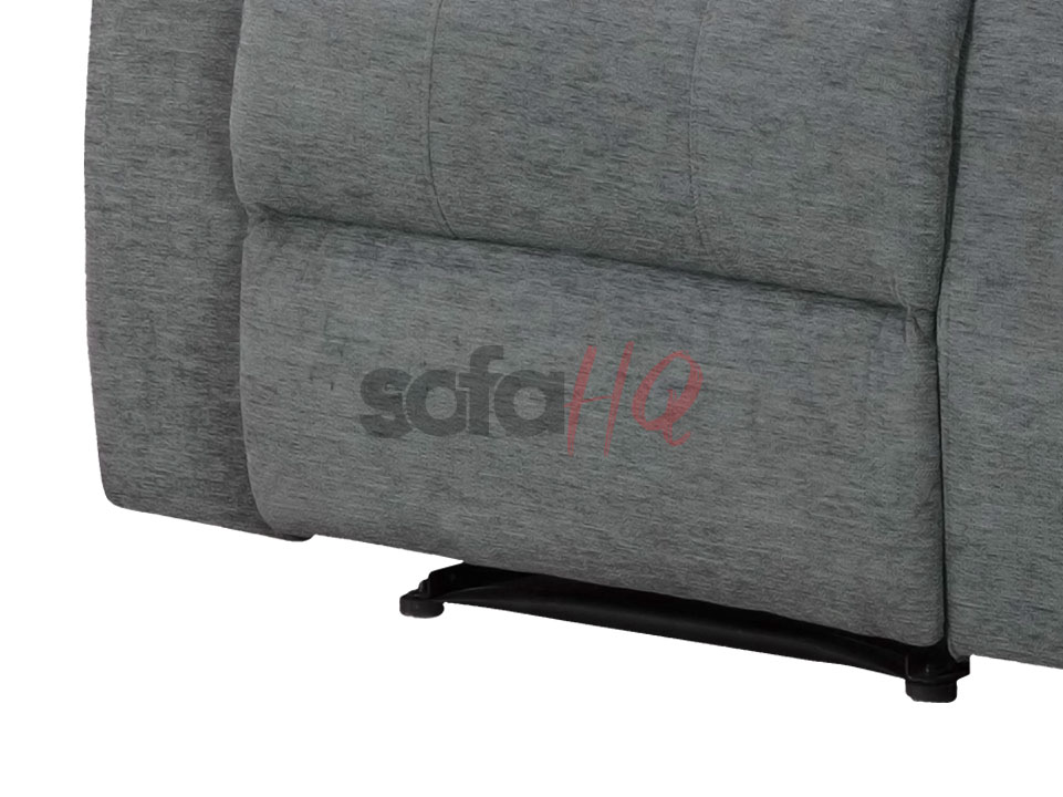 Base of Grey Fabric Recliner Armchair - Chair Sorrento | Sofa HQ