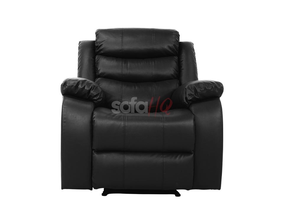 Sorrento Black Leather Recliner Chair