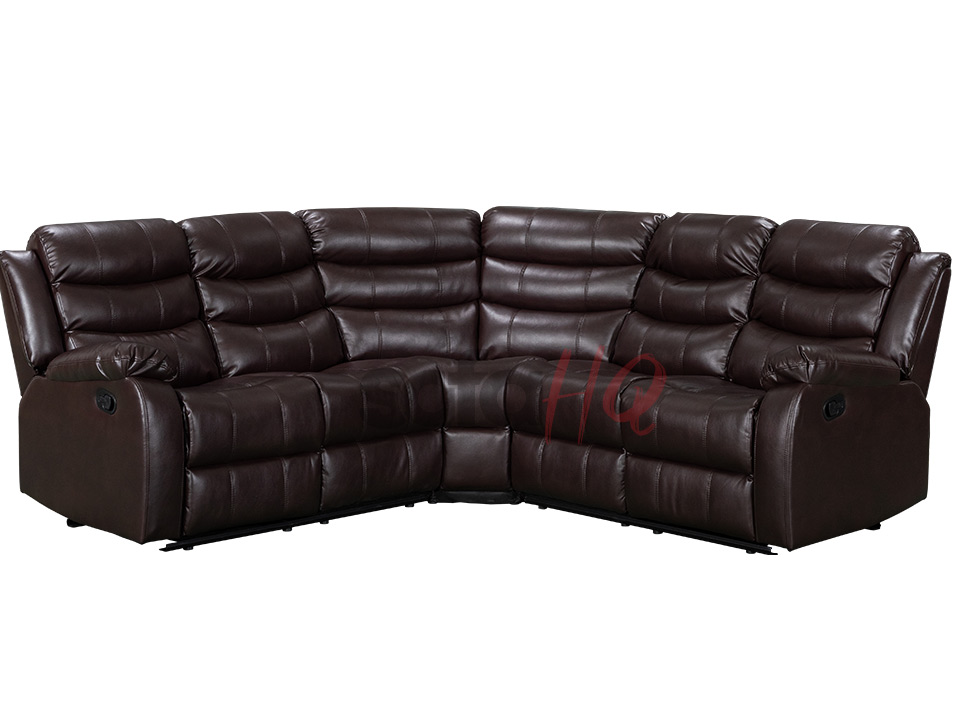 Brown Leather Recliner Corner Sofa - Sofa Sorrento | Sofa HQ