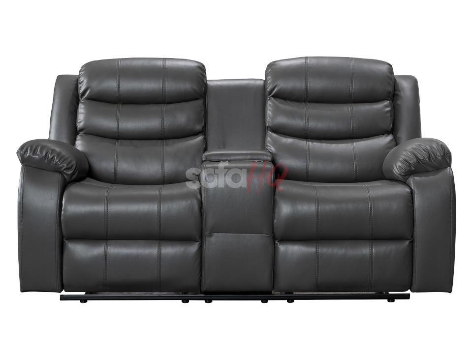 2 Seater Grey Leather Recliner Sofa - Sofa Chelsea | Sofa HQ