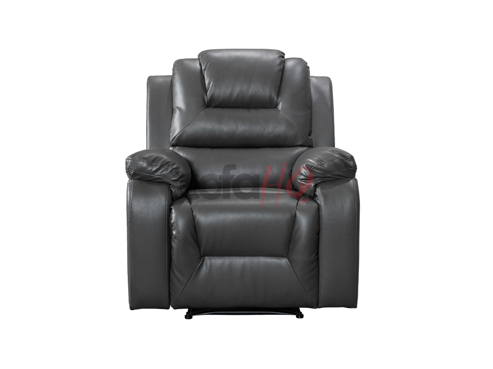 Grey Leather Recliner Armchair - Sofa Soho | Sofa HQ
