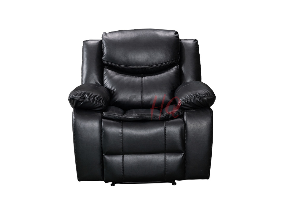 Black Leather Recliner Armchair - Sofa Highgate | Sofa HQ