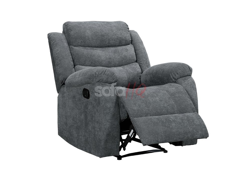 Sorrento Dark Grey Fabric Recliner Chair