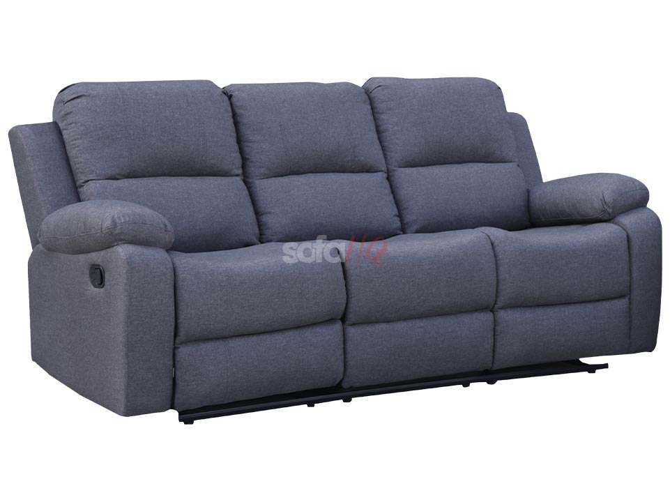 Crofton 3+2 Grey Fabric Recliner Sofa Set