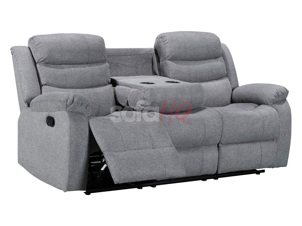 Sorrento Grey Tweed Fabric 3+2 Sofa Set