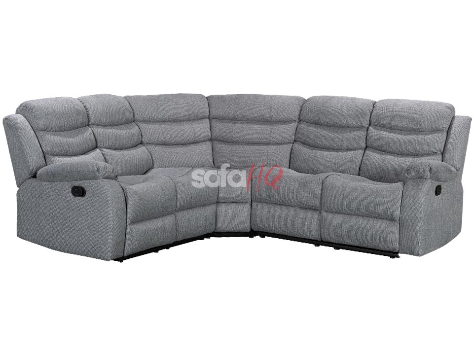 Sorrento Grey Tweed Fabric Corner Sofa